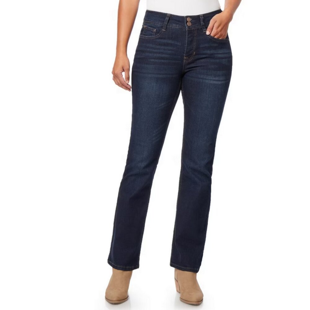 Angels Forever Young Women's Curvy Bootcut Mid-Rise Jeans